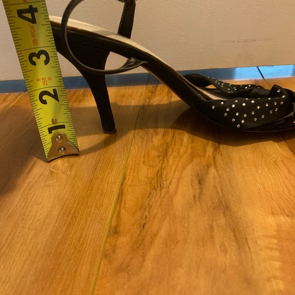 Karen Scott Formal Rhinestone Black Heels - Picture 7 of 8